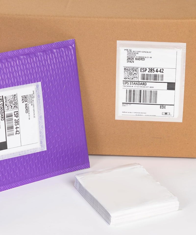 IN SAFE PACK 100 PCS 4.5"x 5.5" Clear Self-Adhesive Packing List Envelopes - Shipping/Mailing Pouch Enclosed Bags for Packing Slips Invoice Label - Image 2